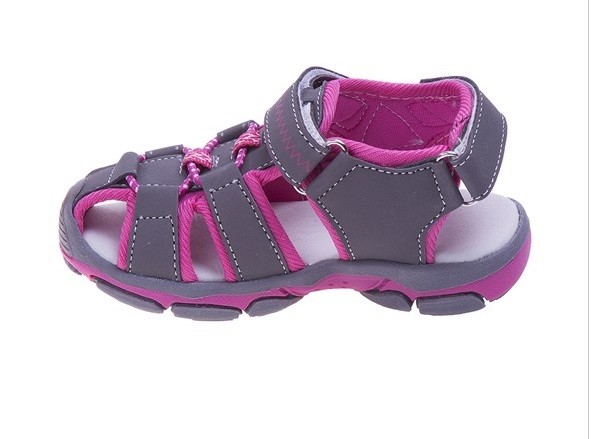 Rugged Bear RB1601 Outdoor//Sports Fisherman Sandal Gray//Fuschsia 5