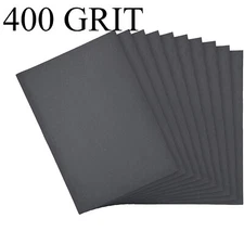 25Pcs 9 x 11" Wet Dry Sandpaper Sheets Premium Silicon Carbide Sander 400 Grit