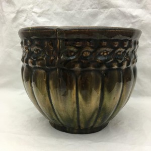 vintage majolica planters