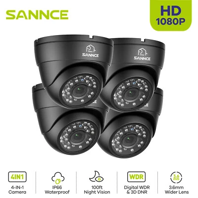 SANNCE Outdoor Dome 1080P CCTV Camera Outdoor IR Night for Home Secuirty System