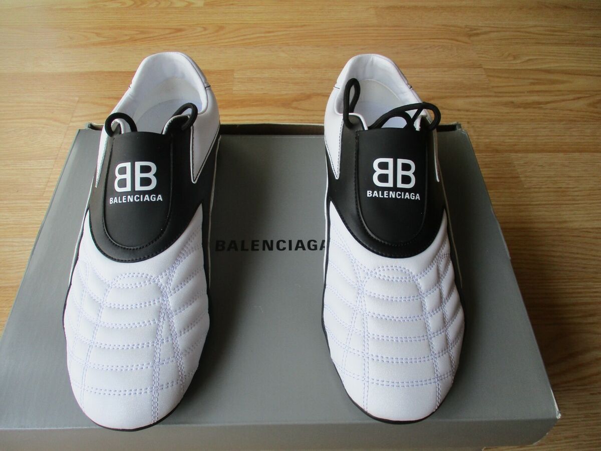 $595 Balenciaga Zen Low Top White Black Sneakers Womens sz $595 Balenciaga Zen Low Top White Black Sneakers Womens sz