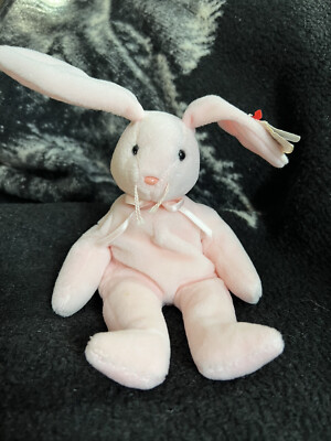 Ty 4117 Beanie Babies Hoppity Rabbit Pink for sale online