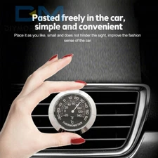 Round Household Car Analog Thermometer Hygrometer Humidity Monitor Meter Gauge