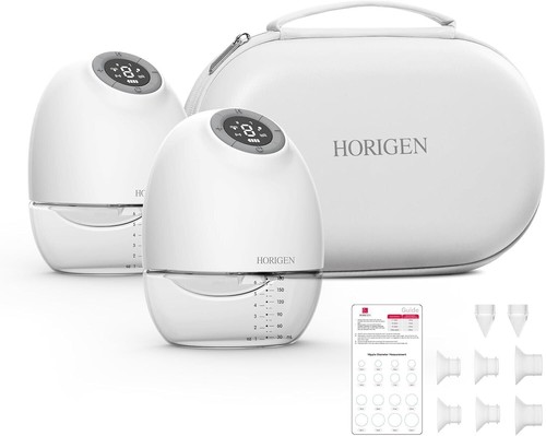 Horigen E4 Wearable Breast Pump - Hands Free Breastfeeding with App Control