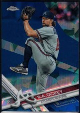 R.A. Dickey 2017 Topps Chrome Sapphire Edition #409 /250 Braves 