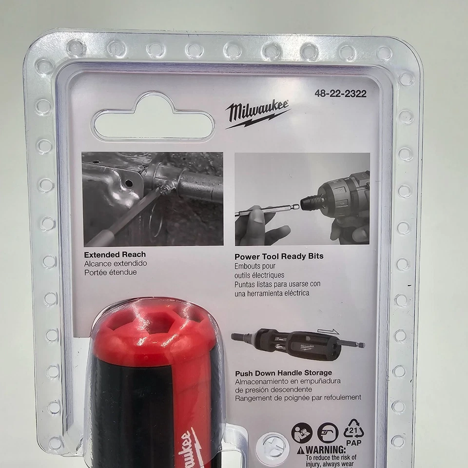 Milwaukee Ratcheting Multi-Bit Driver 48-22-2322 Square NEW - Image 3 of 4