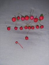 MINI RED APPLE CHRISTMAS ORNAMENTS SET OF17