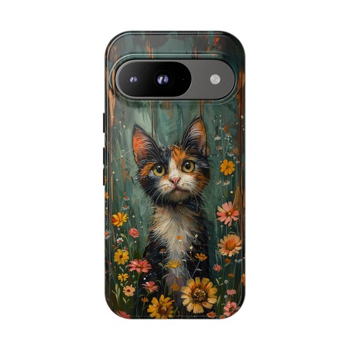 For iPhone | Samsung Galaxy | Pixel Phone Case - Calico Cat Flowers Pastel - 第 235/256 張圖片