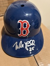 Mike Lowell Signed Boston Red Sox Helmet Laich Plastic Retro Full Size
