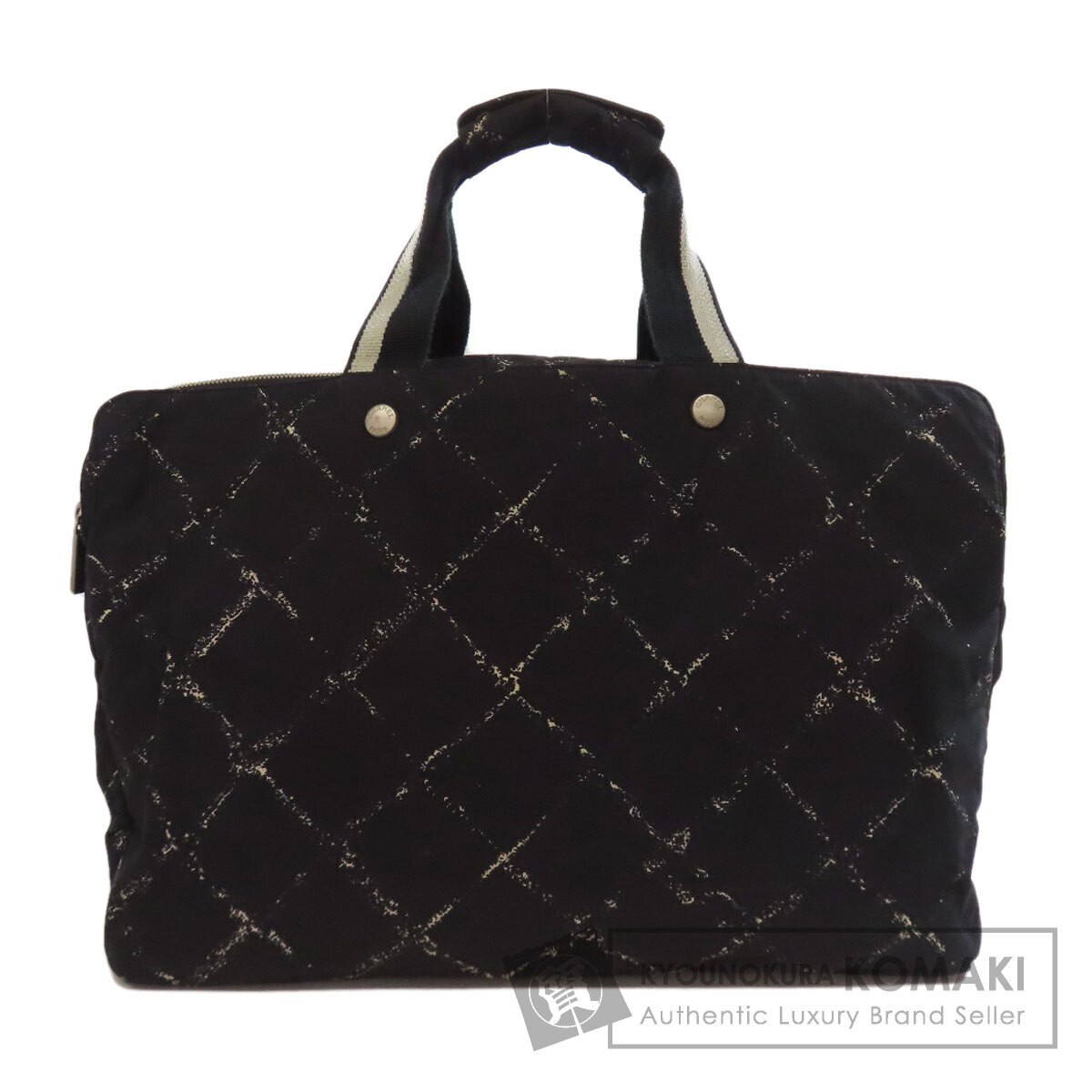 CHANEL Chanel Travel Line Boston Bag Nylon Material Ladies Used