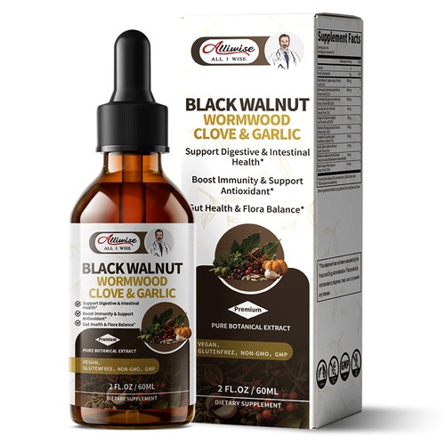 Parasite Extractor Parasite Cleanse Tincture/Extract-Wormwood, Black Walnut Hull, Clove ...