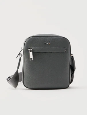 HUGO BOSS Ray Umhängetasche Grau NEU 140€ Herren Tasche Crossbody Logo Gurt Zip - Bild 1 von 4