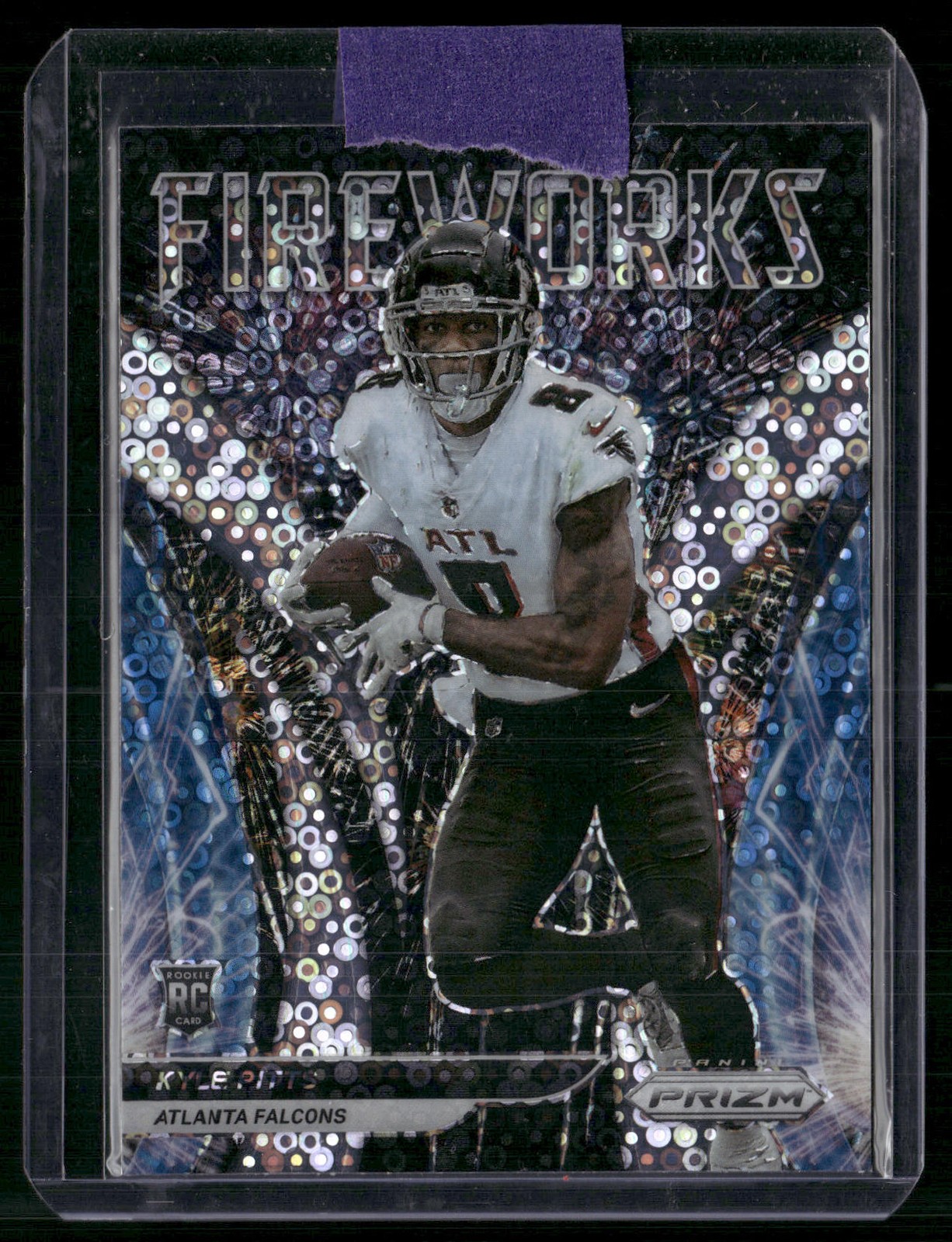 2021 Panini Prizm #F-13 Kyle Pitts Fireworks Prizms No Huddle