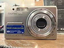 Olympus FE-230 7.1MP Compact Digital Camera 3x Zoom Silver 2.5" LCD IS Untested