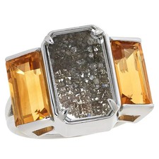 Colleen Lopez Sterling Silver Diamond & Citri...