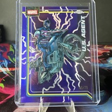2026 Topps Chrome Marvel U.S. Agent Storm’s Purple Lightning 46/75 #182