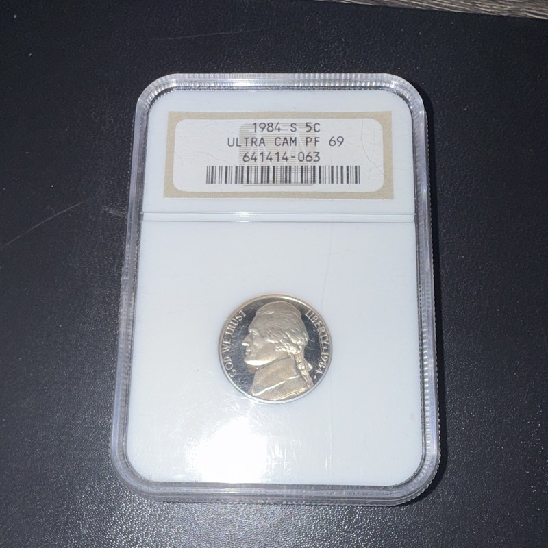 1984-S Jefferson Nickel 5C Proof NGC PF69 Ultra Cameo San Francisco