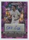 2023 Panini Prizm Draft Picks Purple Ice /99 Desmond Cambridge Jr #DPA-DCB Auto