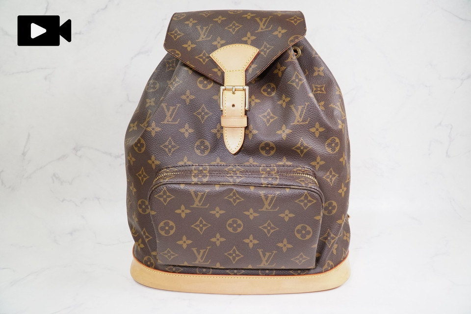 [EXCELLENT] LOUIS VUITTON Monogram Montsouris GM Backpack Bag M51135 Vintage