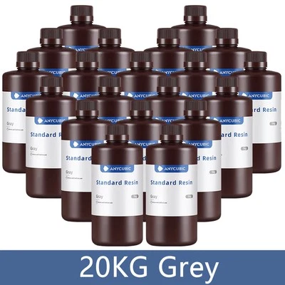 20KG ANYCUBIC Standard Resina 405nm UV Resin para LCD Impresora 3D MONO Mars M7