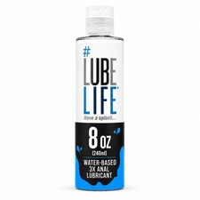 Water Based 3X Anal Lube, Personal Lubricant, Toy Condom Safe, 8oz