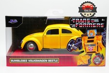 VOLKSWAGEN BEETLE "BUMBLEBEE" YELLOW "TRANSFORMERS" 1/32 DIECAST BY JADA 35595