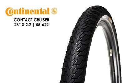 28 Zoll Continental CONTACT Cruiser Fahrrad Reifen 28x2,2 Mantel 55-622 Tire E25