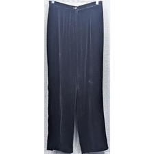 ANN TAYLOR Womens Pants - Black, Silk Blend, Velvet/Velour, Wide Leg, Size 8