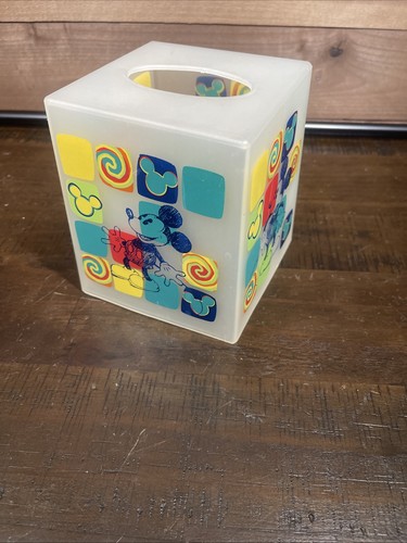 Vintage Disney Mickey Mouse Square Tissue Box Cover