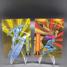 1994 Fleer Marvel Universe Suspended Animation Silver Surfer / Gambit