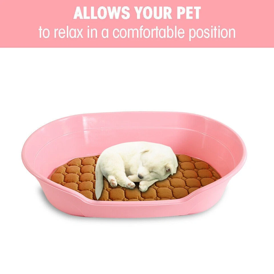 YES4PETS Pet Bed Small Plastic Dog Bedding Sleeping Resting Washable Basket Pink - image 4 of 4