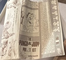 Vintage Punch and Judy Puppet Kit to include a play script and all supplies