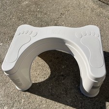 Squatting Stool for Adults Toilet Stool Squat 8 '' Non-Slip White 18.5x13x8
