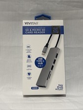 Vivitar Multi-Port USB Hub with SD, Micro SD and Compact Flash Card Reader