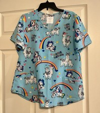 Cherokee Medical Uniforms Large Scrub Top Mam...