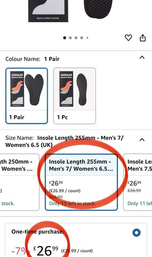 Rigid Carbon Fiber Insole Foot Plate Hallux Rigidus Limitus Turf Toe UK 6.5/7 - Picture 4 of 24