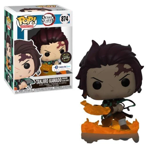 Funko POP! Demon Slayer: Tanjiro Kamado #874 GITD CHASE Galactic Toys Exclusive