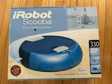Rare iRobot Scooba 330 Robotic Floor Washing Scrubbing Cleaner Never Used