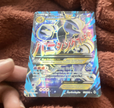 Pokémon M Mewtwo EX Full Art Ultra Rare Holo 159/162 Breakthrough 230 HP