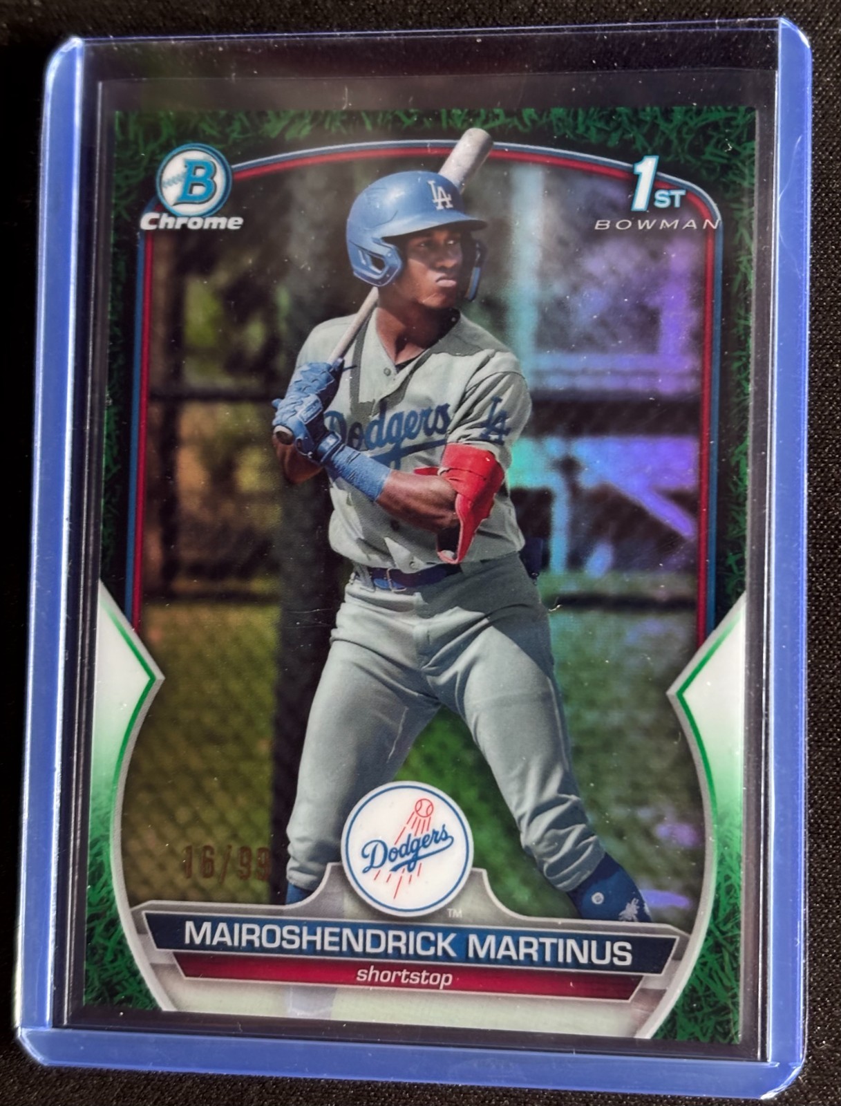 2023 1st Bowman Chrome Mairoshendrick Martinus Green Grass /99 Dodgers #BCP-55