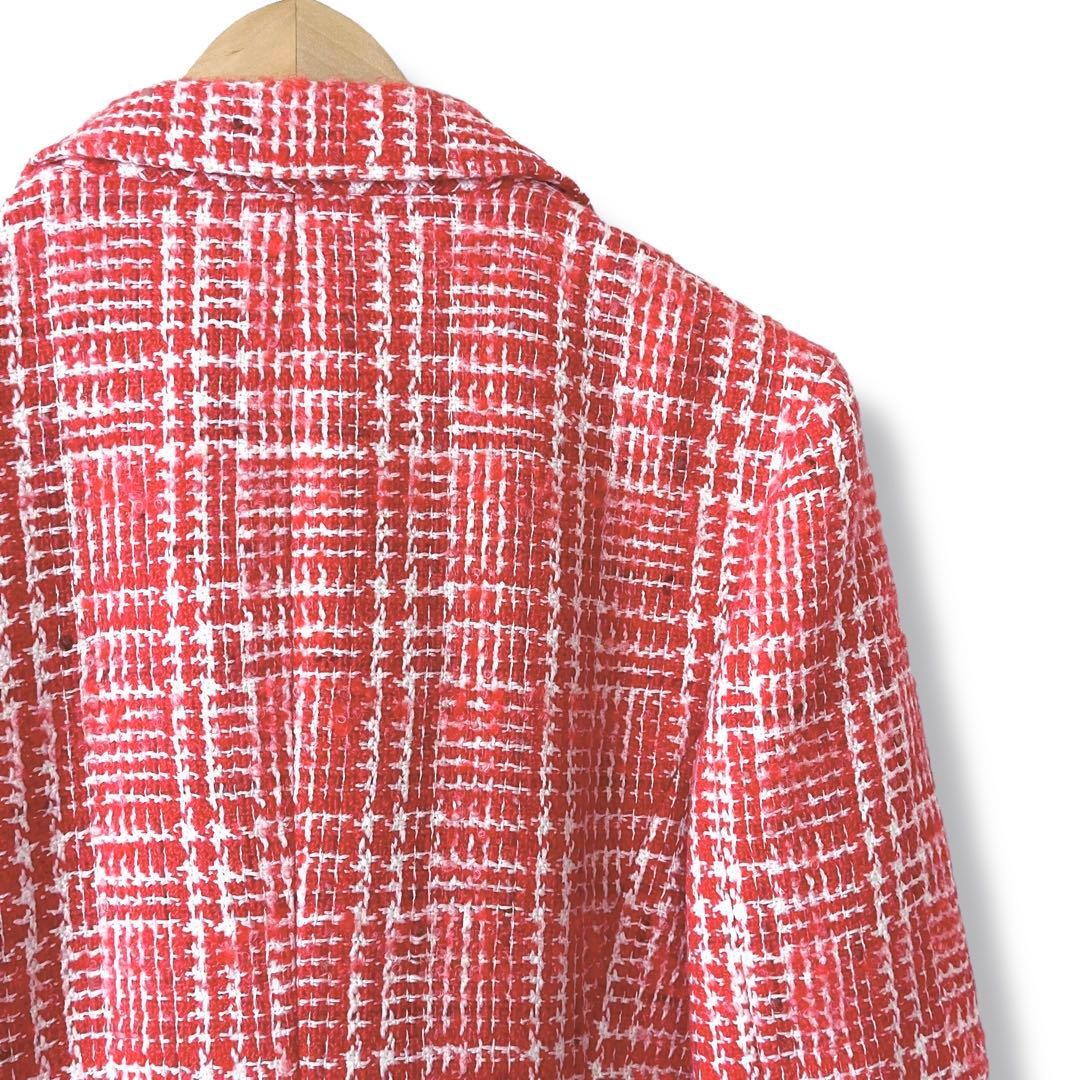 Good Condition Chanel Coco Mark Button Wool Tweed… - image 12