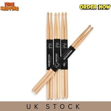 Wood Drum Sticks 5A/7A Drum Set Classic Drumsticks Drum UK**
