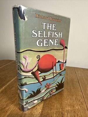 The Selfish Gene by Richard Dawkins SIGNED US 1st/2nd HB OUP - Vintage