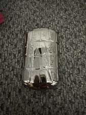 Metal  Travel Cigarette Ashtray Butt Holder Pocket Purse Car 80’s