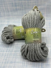 CORA'S  BRAIDING CO PEPPERELL COTTON CRAFT CORD 6MM 50 FT Charcoal grey gray