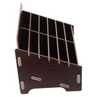  Wood Base Cell Phone Holder Desktop Organizer Box Cabinet Mobile Storage Saver