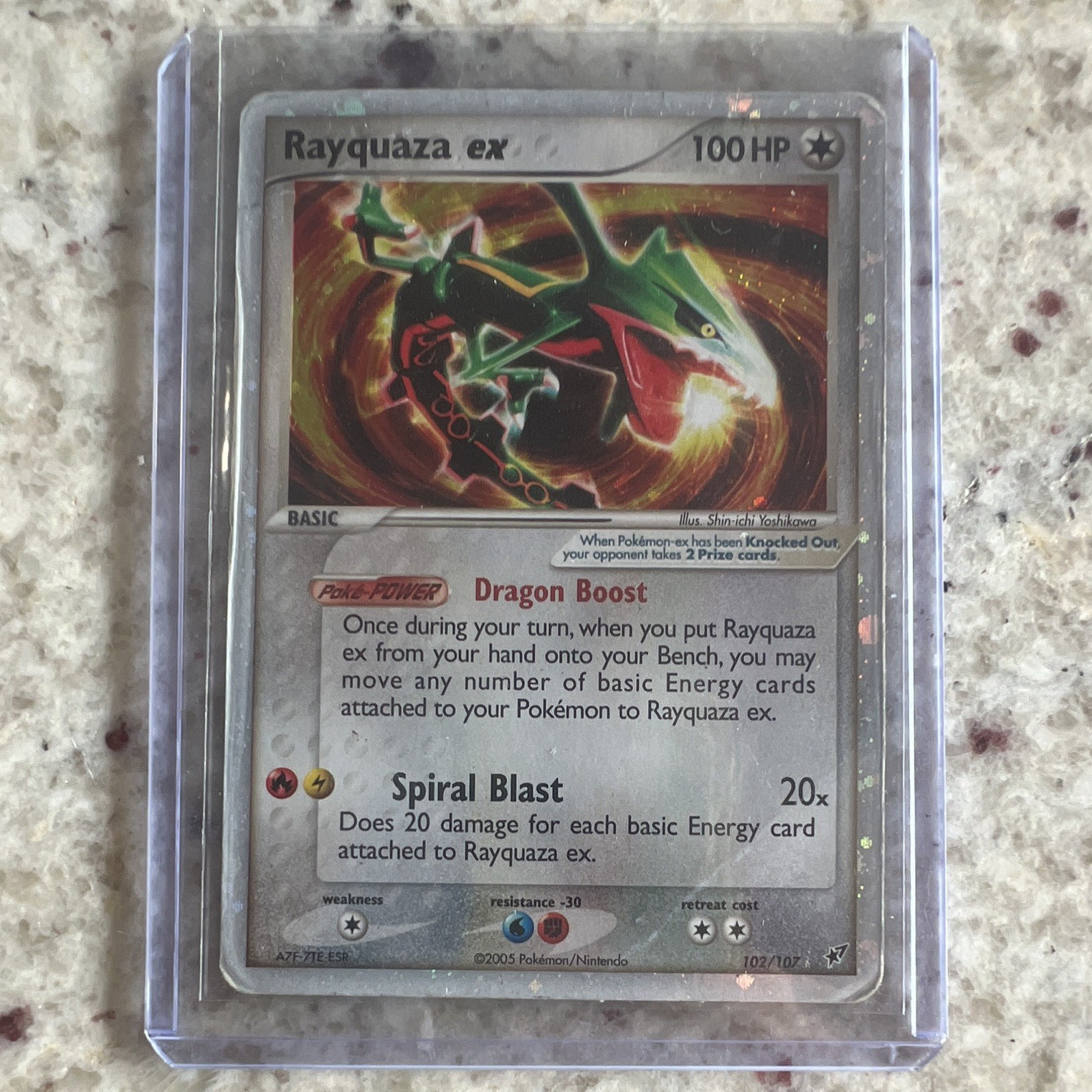 Rayquaza ex EX Holo 102/107 EX Deoxys Ultra Rare English Pokémon TCG