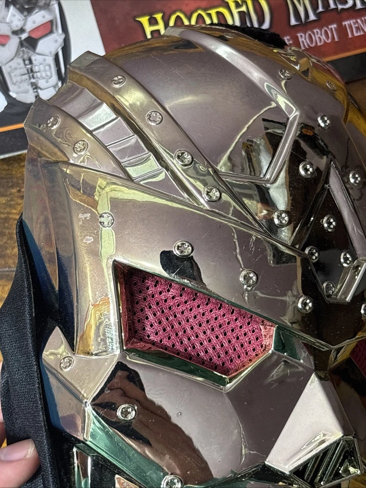 Amscan Dark Robot Hooded Mask Gold Color - Image 3 of 4