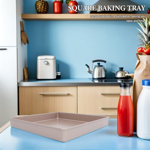 Square Cheesecake Pan For Cheese Cake Pastry Bread Desserts - 11.2x11.2x1.38in - Picture 2 of 12