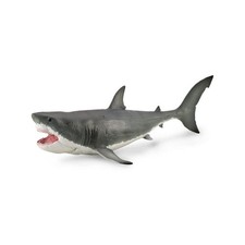 CollectA Realistische Tiernachbildung Megalodon Deluxe Figur mit beweglichem Kie